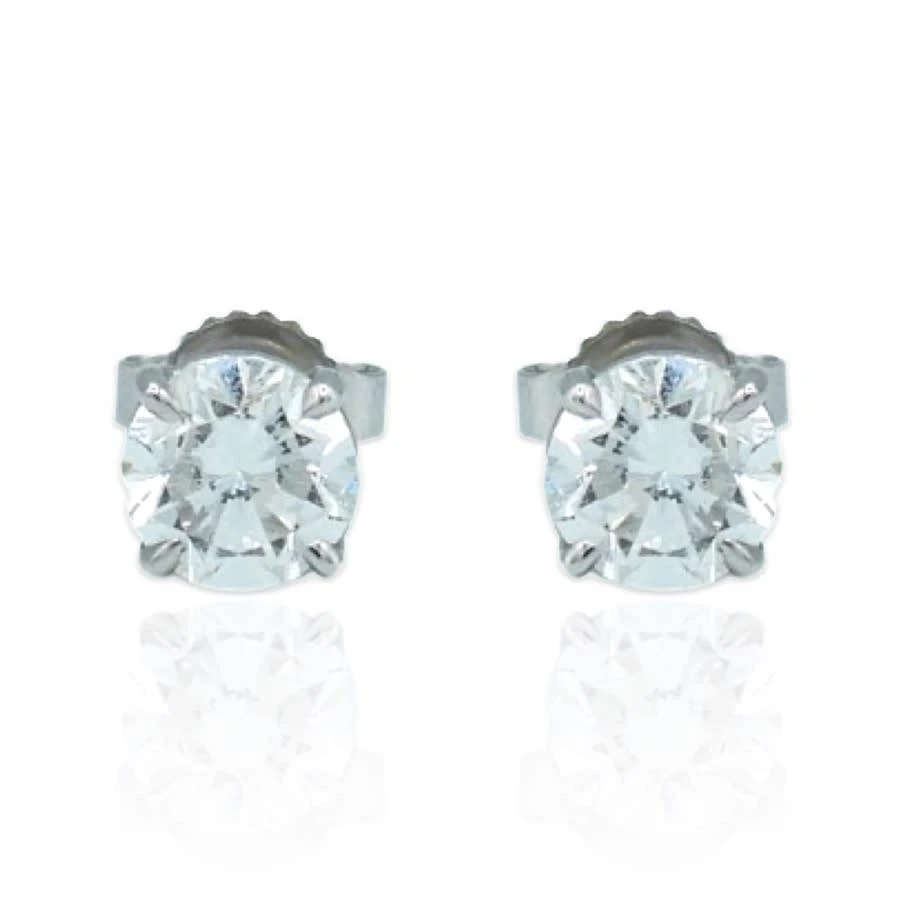 商品Tresorra|14K White Gold Diamond Stud Earrings,价格¥27937,第1张图片