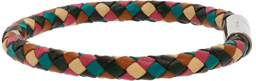 商品Paul Smith|Multicolor Leather Bracelet,价格¥488,第5张图片详细描述