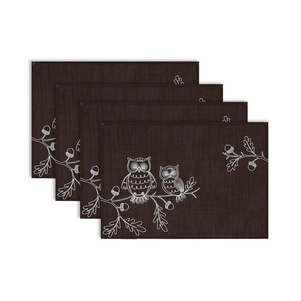 商品Design Imports|Embroidered Owls Placemat Set,价格¥283,第1张图片