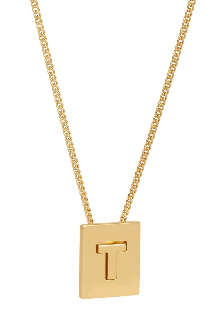 商品Celine|Alphabet金色饰面字母T黄铜项链,价格¥3729,第1张图片