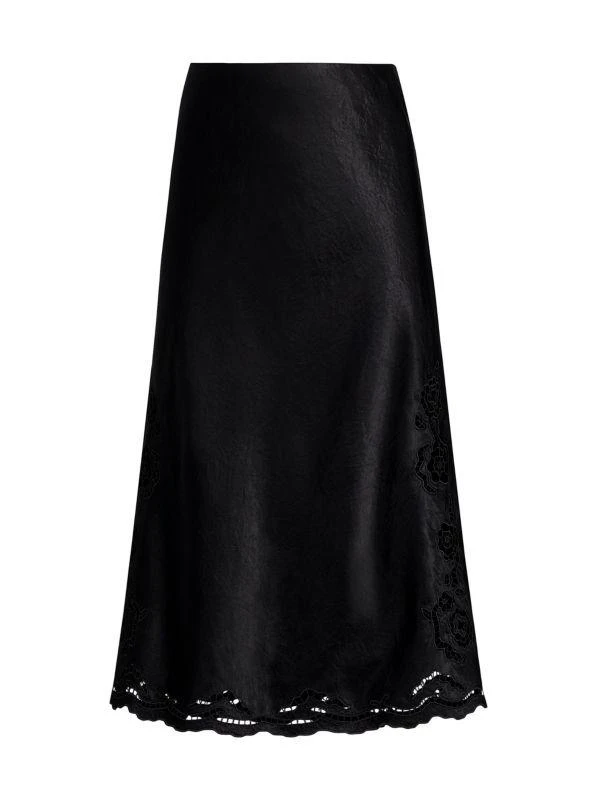 Anya Lace-Trim Midi Slip Skirt 商品