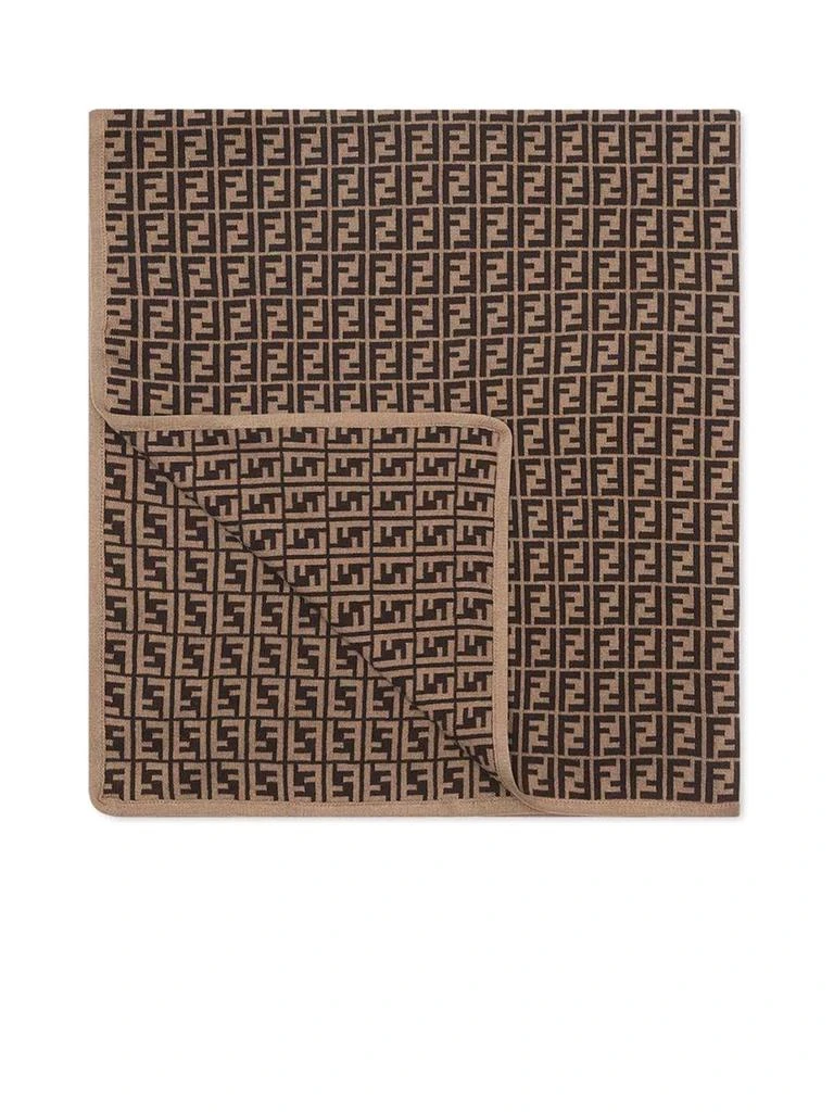 商品Fendi|Cotton And Cashmere Knit Baby Blanket,价格¥4142,第2张图片详细描述
