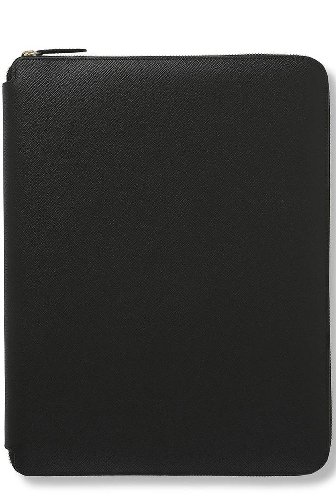 商品SMYTHSON|A4 writing folder with zip in panama,价格¥5937,第1张图片