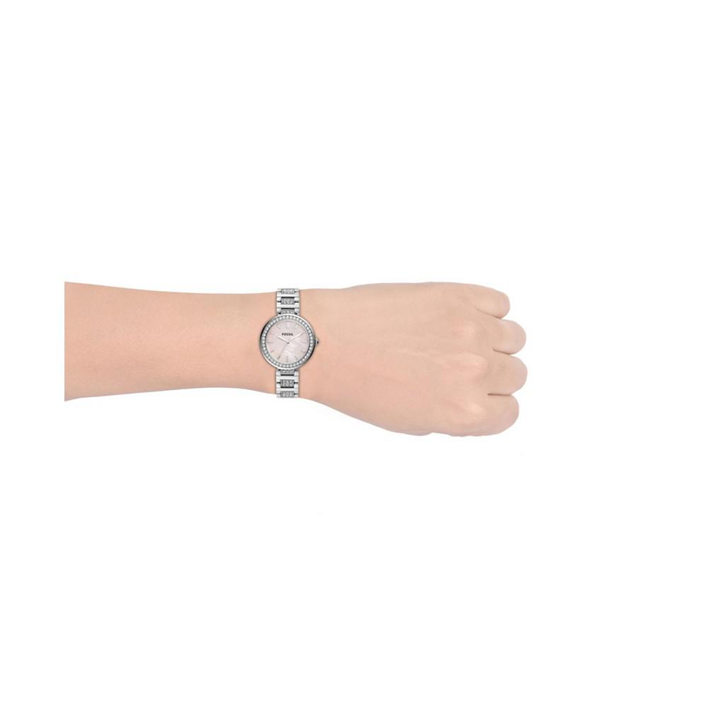 Women's Karli Three Hand Stainless Steel Silver-Tone Watch 34mm商品第3张图片规格展示