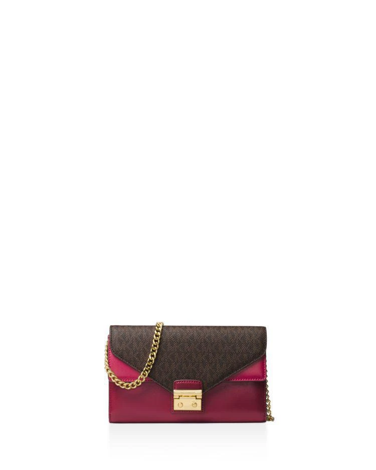 商品Michael Kors|MICHAEL Michael Kors Sloan Envelope Large Leather Chain Wallet  ,价格¥1111,第1张图片