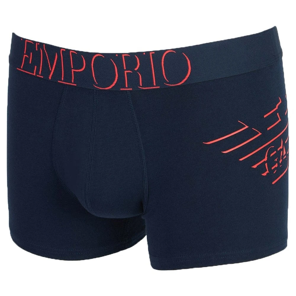 商品[国内直发] Emporio Armani|EMPORIO ARMANI 男士藏青色棉质四角内裤 111776-9P725-00135,价格¥270,第1张图片