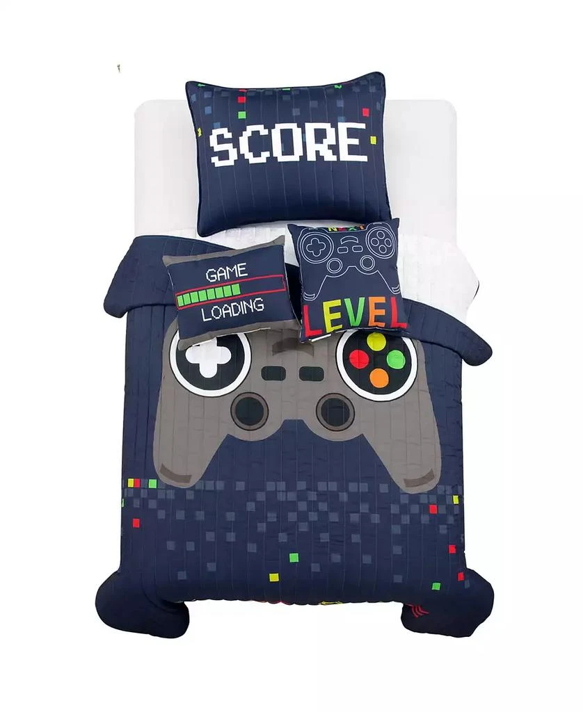 商品Macy's|Video Games 4 Piece Quilt Set for Kids,价格¥890,第1张图片