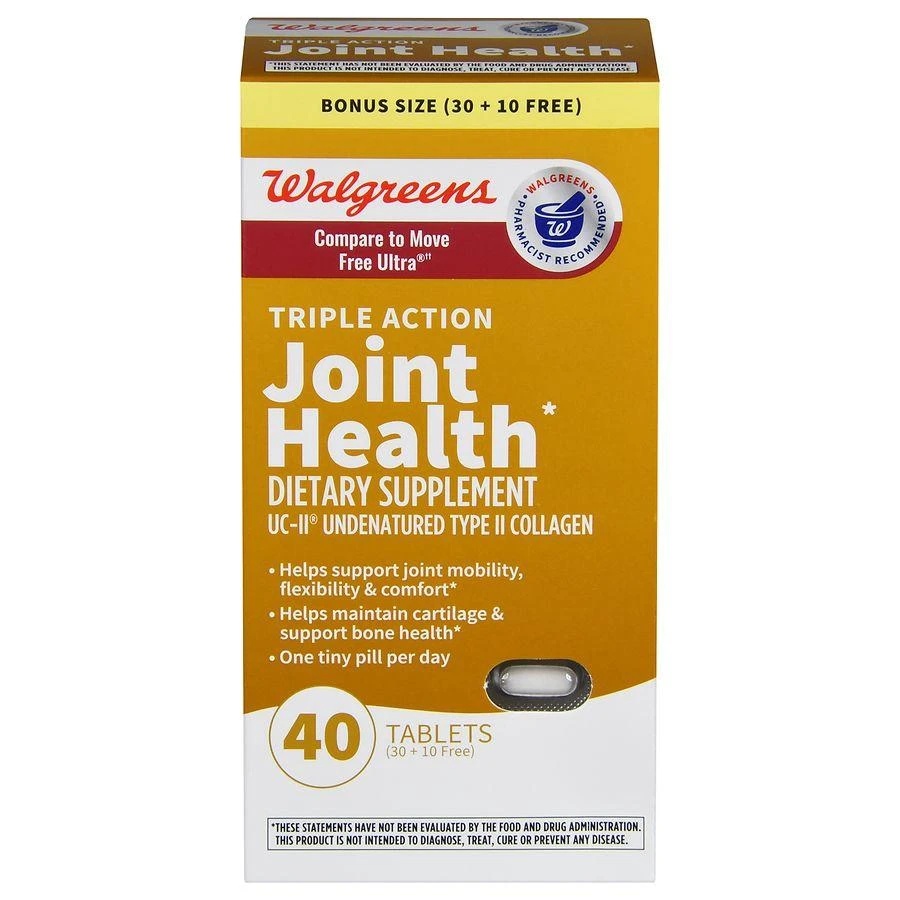 商品Walgreens|Triple Action Joint Health Tablets (40 days),价格¥218,第1张图片