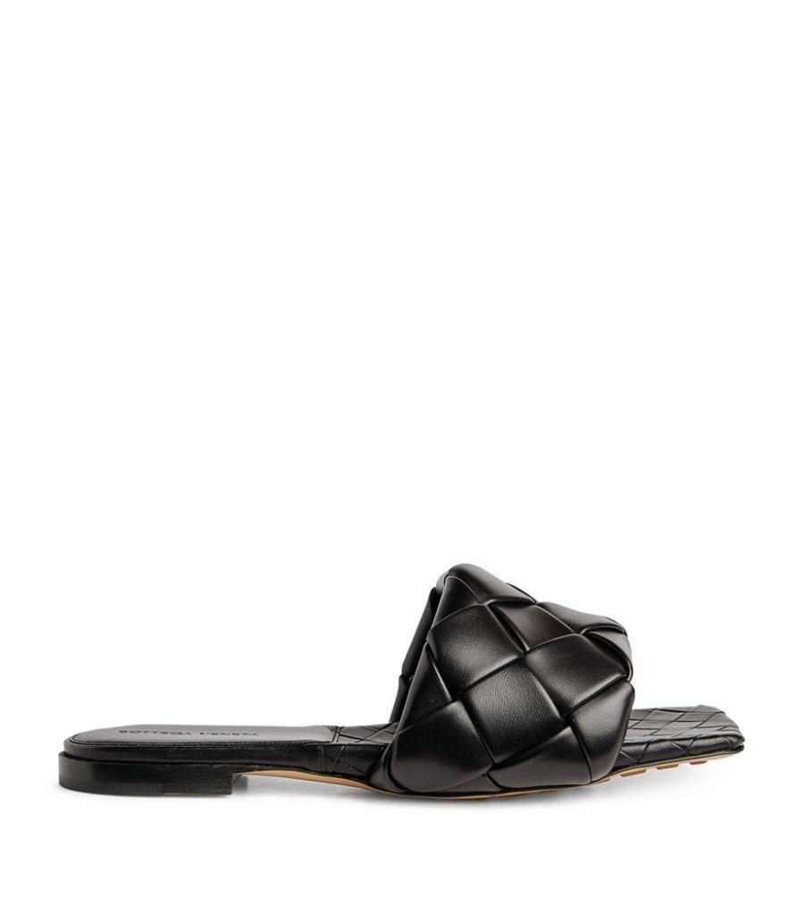 商品Bottega Veneta|Quilted Leather Lido Flat Sandals,价格¥11055,第1张图片
