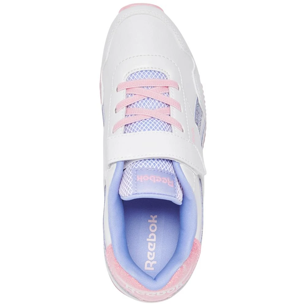 商品Reebok|Little Girls Royal Classic Leather Jog 3.0 Fastening Strap Casual Sneakers from Finish Line,价格¥331,第5张图片详细描述