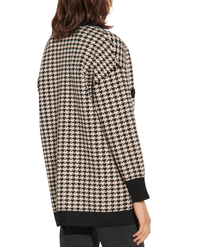 Dane Oversized Houndstooth Cardigan商品第2张图片规格展示