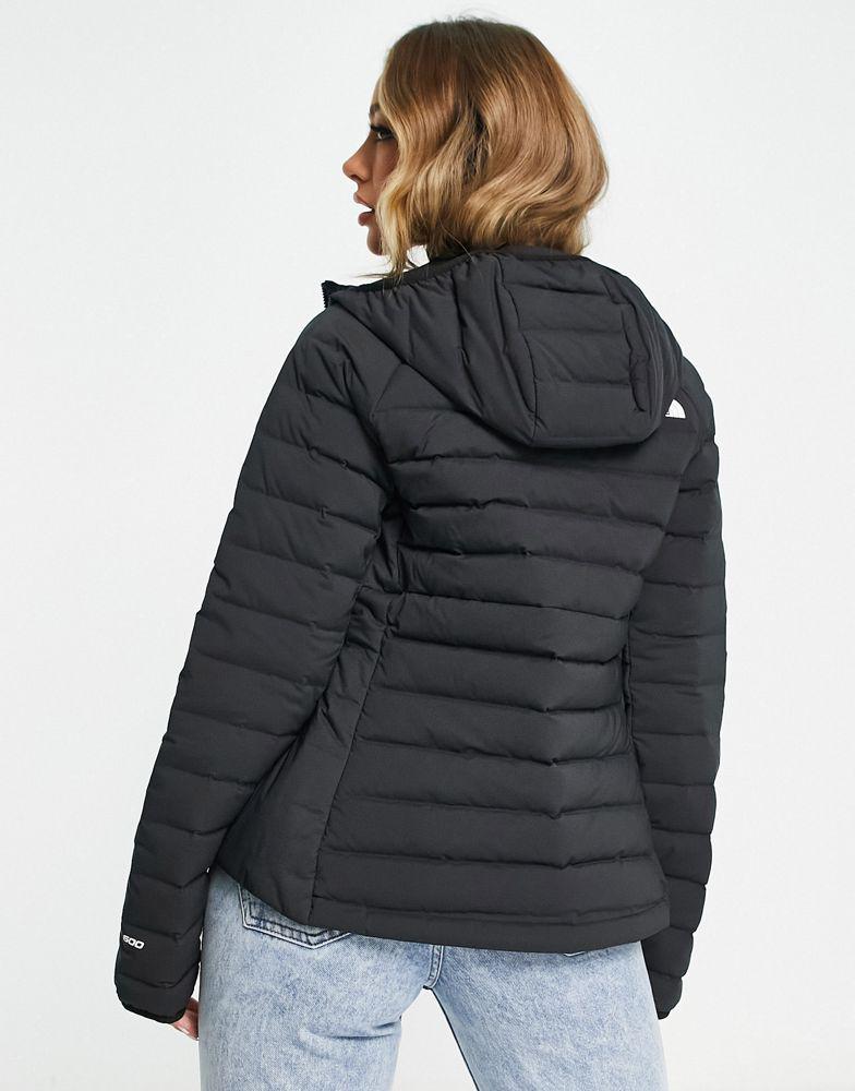 The North Face Belleview hooded stretch down jacket in black商品第2张图片规格展示