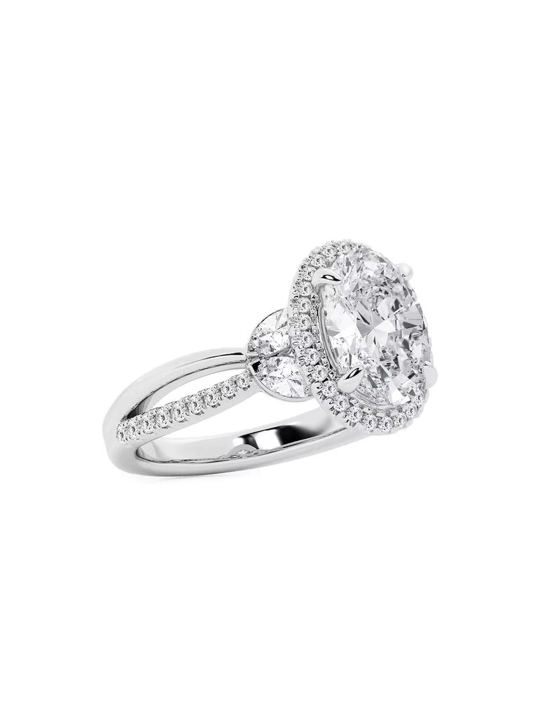 商品Saks Fifth Avenue Collection|14K White Gold &amp; 3.2 TCW Lab-Grown Diamond Engagement Ring,价格¥40847,第3张图片详细描述