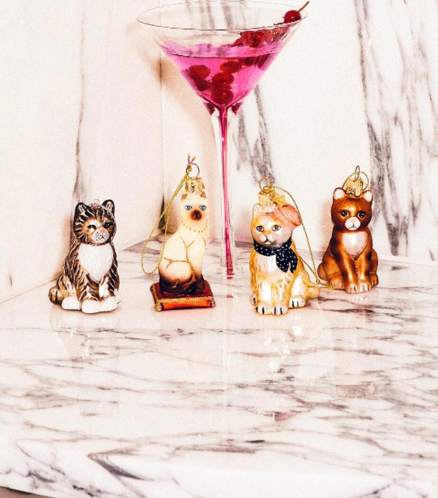 商品Harrods|Glass Cat Tree Decoration (8cm),价格¥178,第3张图片详细描述
