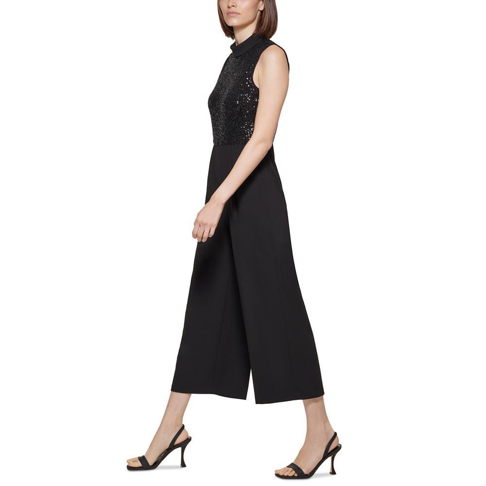 商品Calvin Klein|Sequin Sleeveless Cropped Jumpsuit,价格¥1006,第5张图片详细描述