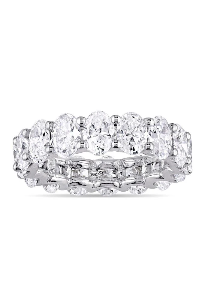 商品Suzy Levian|Sterling Silver Petite Oval-Cut CZ Eternity Band Ring,价格¥948,第1张图片