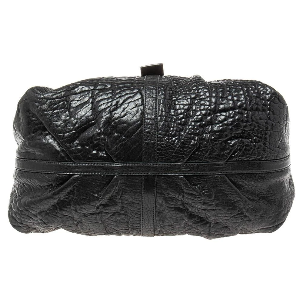 Bvlgari Black Textured Leather Chandra Hobo 商品