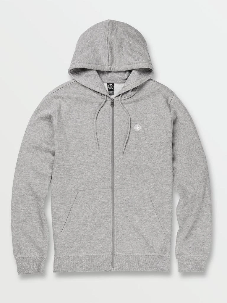 商品Volcom|Foreman Zip Fleece Hoodie - Heather Grey,价格¥417,第1张图片