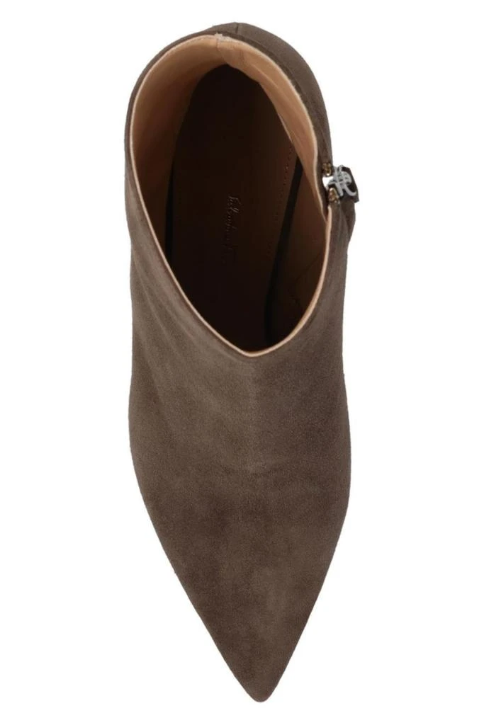 商品Salvatore Ferragamo|Ferragamo Imogen Zipped Ankle Boots,价格¥3619,第4张图片详细描述