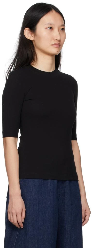 商品ROSETTA GETTY|Black Cotton T-Shirt,价格¥1028,第2张图片详细描述
