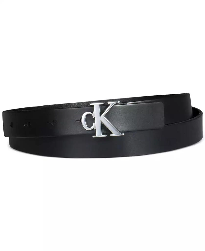 商品Calvin Klein|Women's CK Monogram Buckle Skinny Belt,价格¥192,第1张图片