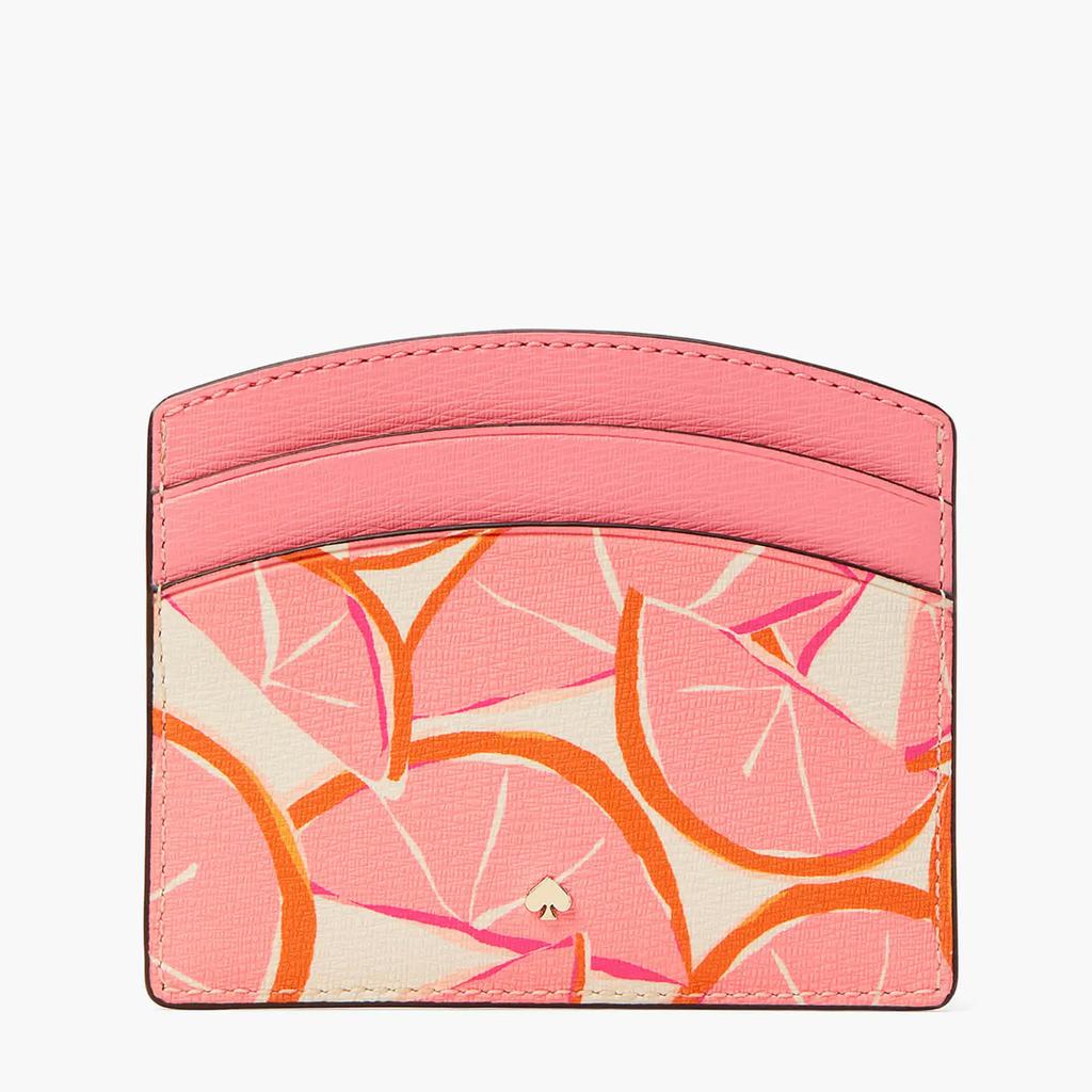 Kate Spade New York Women's Spencer Grapefruit Card Holder - Pink Multi商品第2张图片规格展示