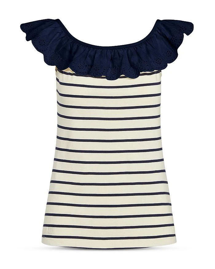 商品Ralph Lauren|Striped Ruffle Top,价格¥178,第4张图片详细描述