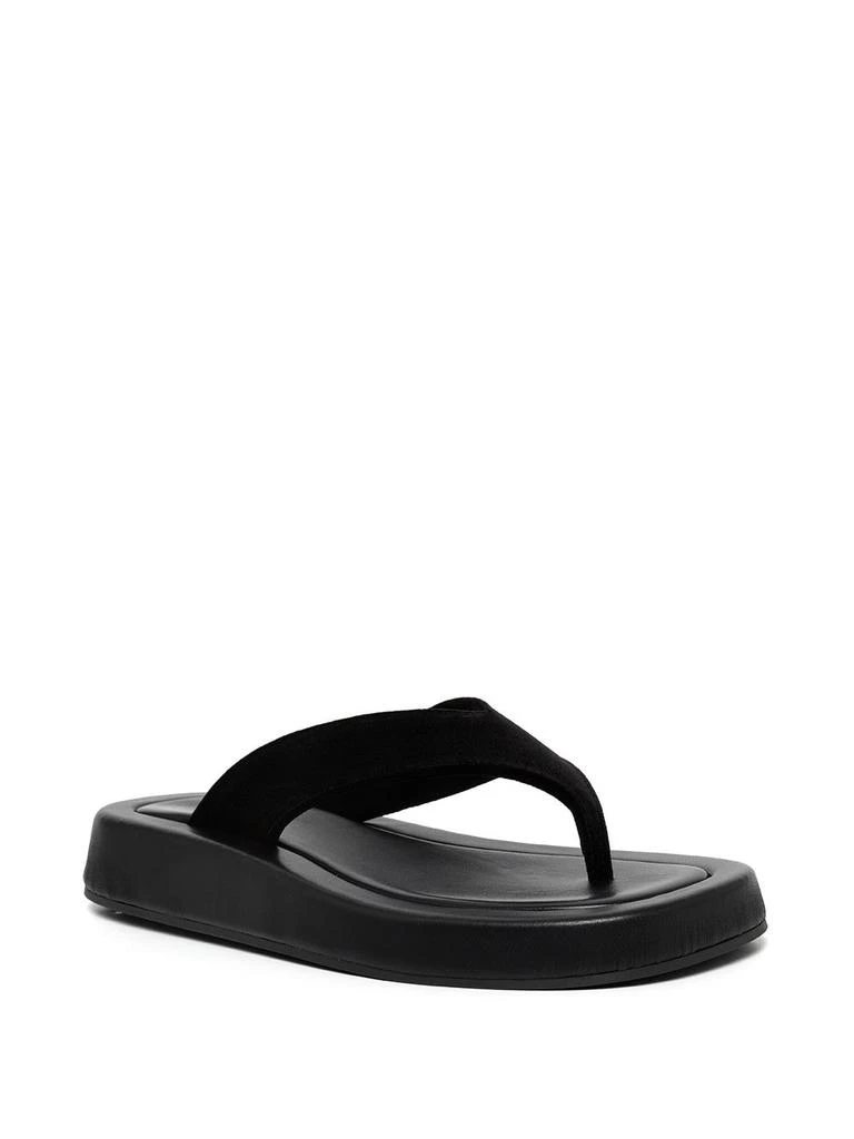 商品The Row|THE ROW WOMEN GINZA LEATHER PLATFORM FLIP-FLOP,价格¥3776,第2张图片详细描述