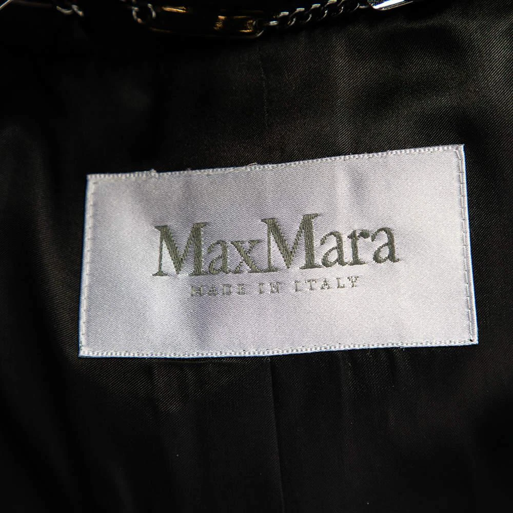 商品[二手商品] Max Mara|Max Mara Black Wool Double Breasted Coat S,价格¥955,第5张图片详细描述