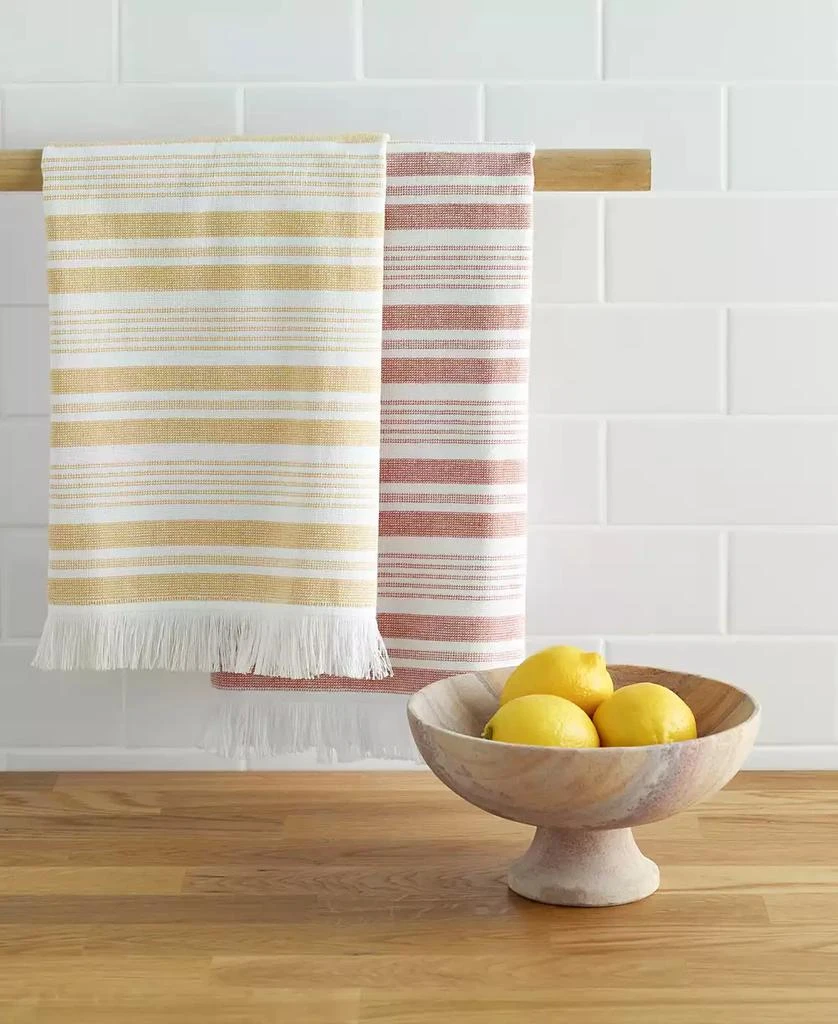 商品Blue Loom|Parker Stripe Kitchen Towel, Set of 2,价格¥149,第3张图片详细描述