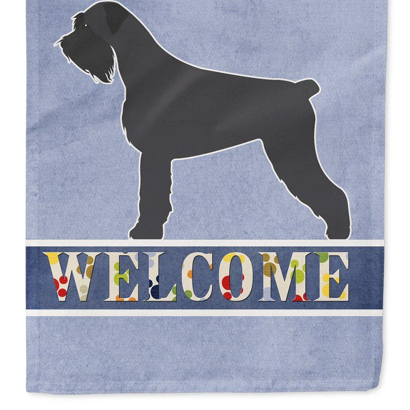 商品Caroline's Treasures|28 x 40 in. Polyester Giant Schnauzer Welcome Flag Canvas House Size 2-Sided Heavyweight,价格¥329,第1张图片