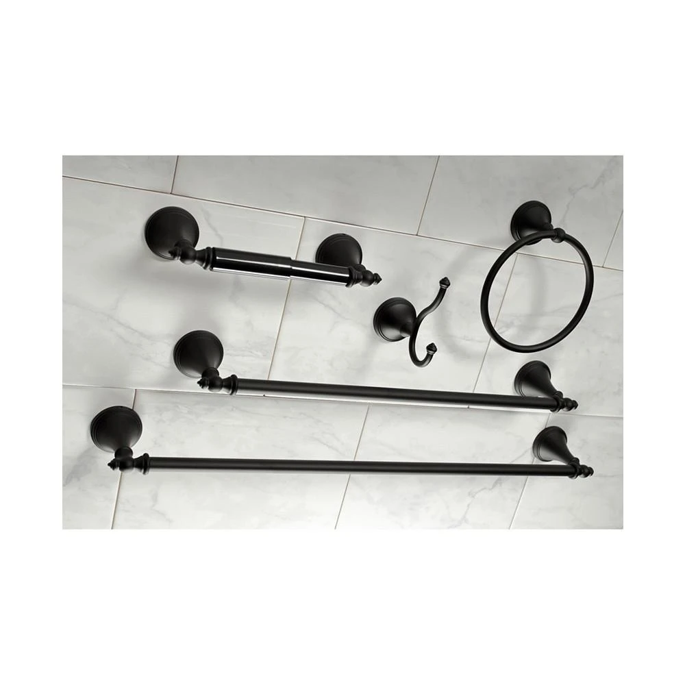 Naples 18-Inch and 24-Inch Towel Bar Bathroom Accessory Set in Black 商品