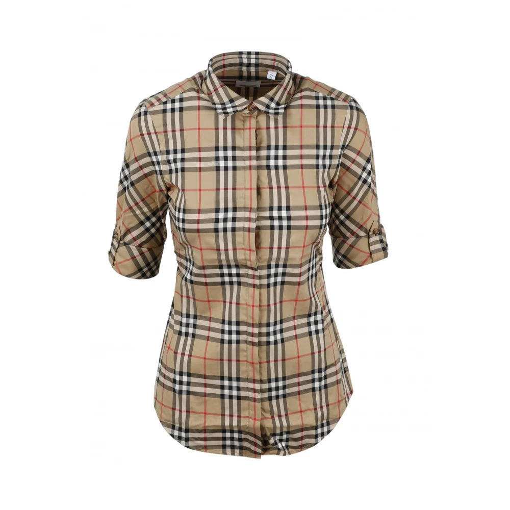 商品[国内直发] Burberry|BURBERRY 格纹女士衬衫 8018475,价格¥2431,第1张图片