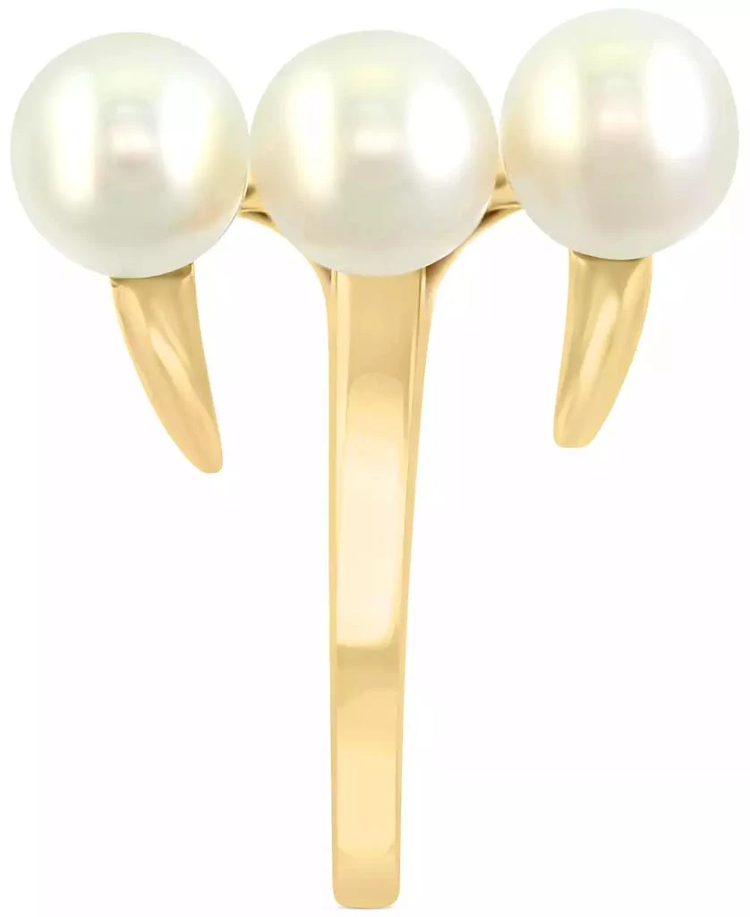 商品Effy|EFFY® Cultured Freshwater Pearl (6mm) Triple Row Statement Ring,价格¥9826,第3张图片详细描述