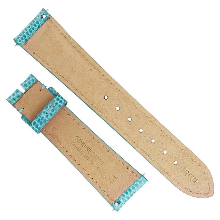 商品Hadley Roma|Hadley Roma  Shiny Teal Lizard Leather Strap,价格¥257,第2张图片详细描述