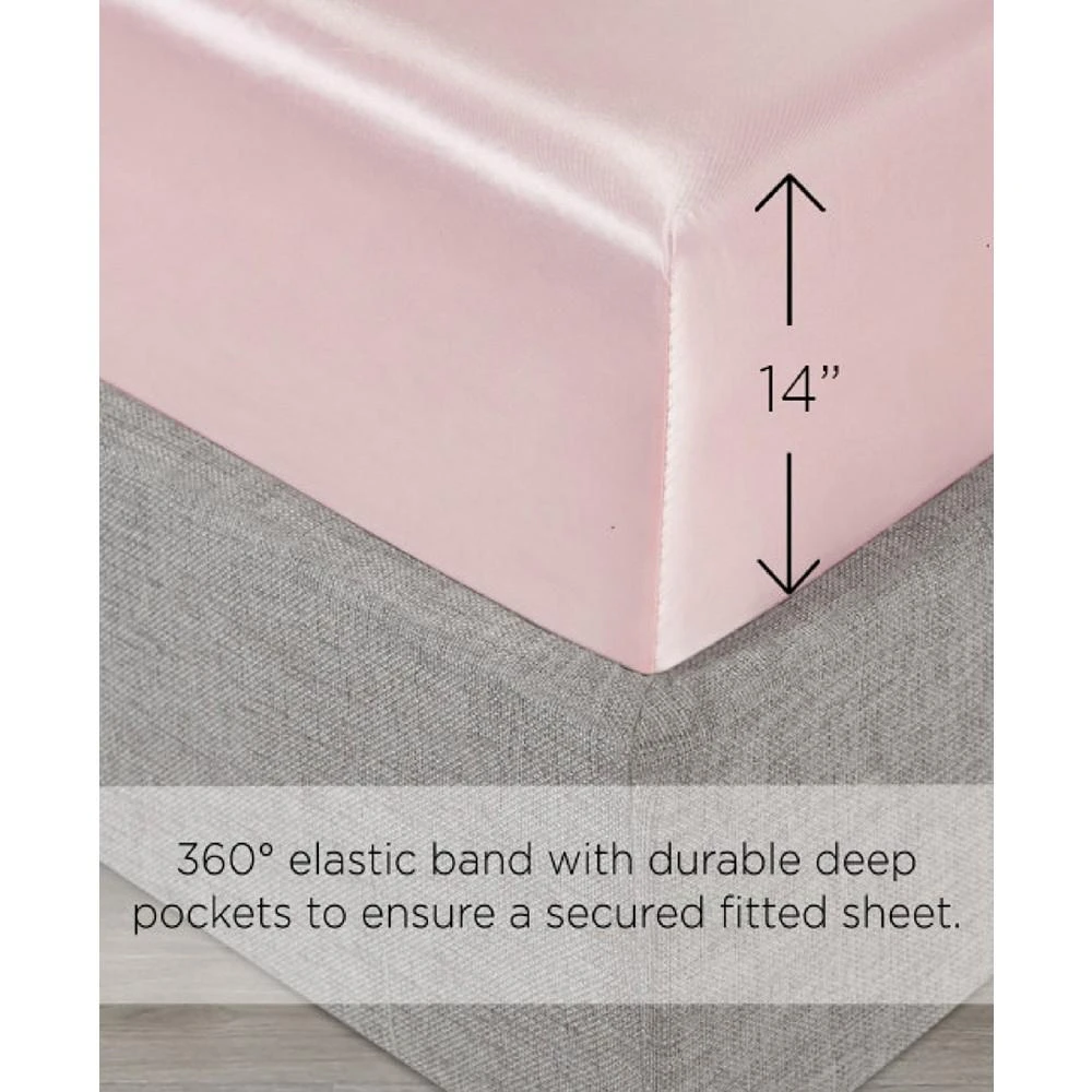 商品Juicy Couture|Satin 3 Piece Sheet Set, Twin,价格¥451,第3张图片详细描述
