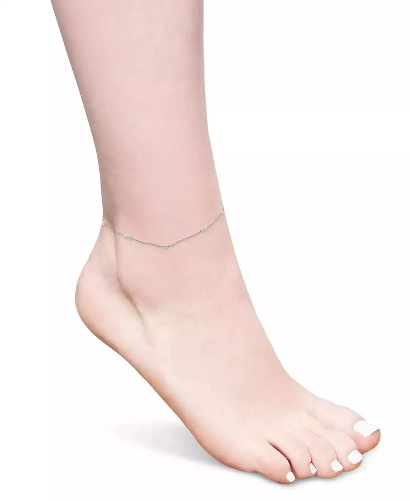 商品Macy's|Cultured Freshwater Pearl (3mm) Station Anklet Bracelet,价格¥592,第2张图片详细描述