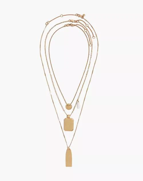 商品Madewell|Treasure Pendant 叠搭项链,价格¥318,第2张图片详细描述