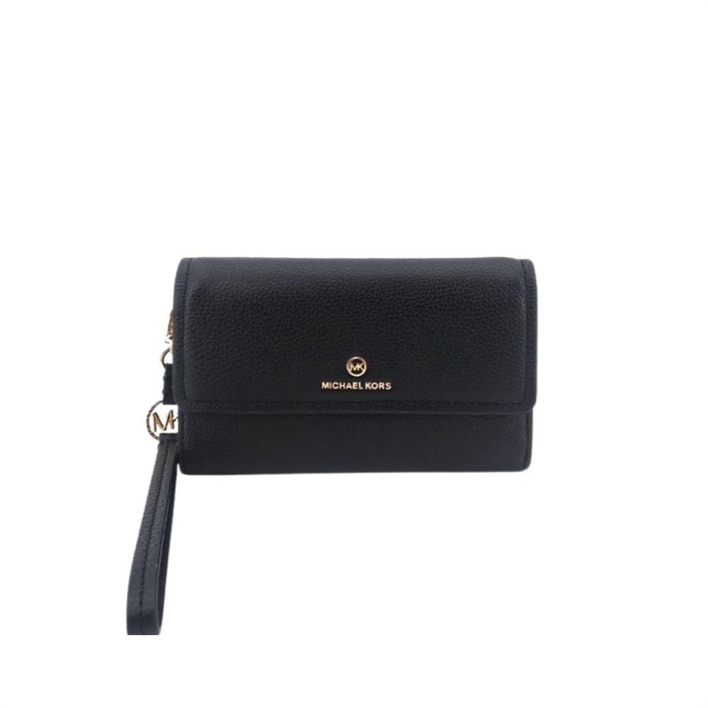 Michael Kors - Jet Set Charm Lg Flat Phone Wristlet - Black商品第1张图片规格展示