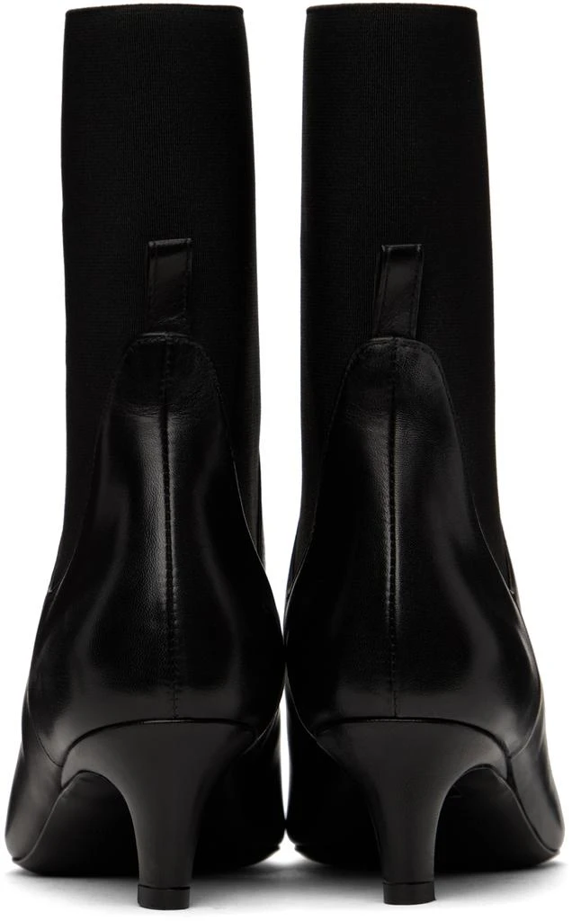 商品Totême|Black 'The Mid Heel' Boots,价格¥6292,第2张图片详细描述