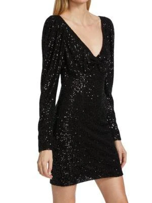 商品CAROLINE CONSTAS|Taylor Sequin Mini Dress,价格¥555,第3张图片详细描述