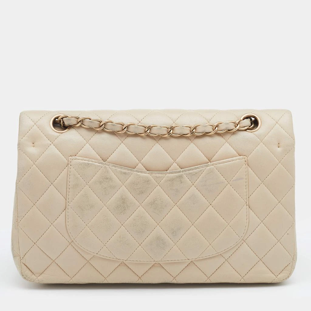 商品[二手商品] Chanel|Chanel Cream Quilted Leather Medium Classic Double Flap Bag,价格¥27248,第4张图片详细描述
