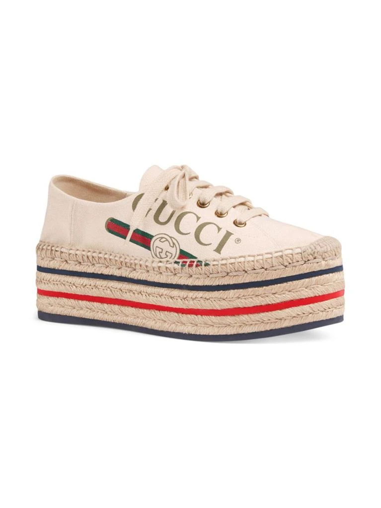 商品Gucci|Gucci Logo Platform Espadrilles,价格¥5195,第2张图片详细描述