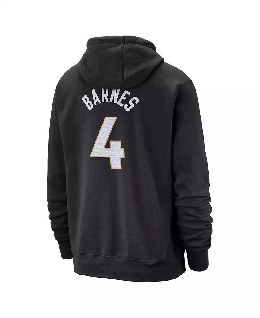 商品NIKE|Men's Scottie Barnes Black Toronto Raptors 2024/25 City Edition Name Number Pullover Hoodie,价格¥477,第2张图片详细描述