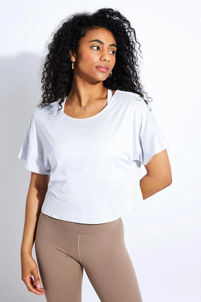 商品Adidas|Studio Backless Tee - Dash Grey/White,价格¥191,第2张图片详细描述