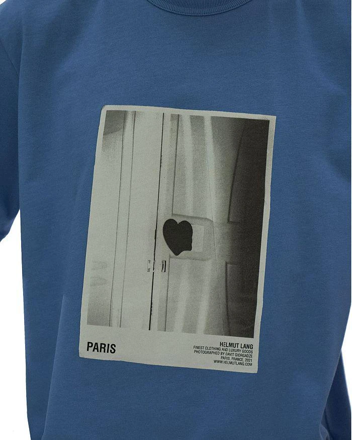 商品Helmut Lang|Paris Postcard Short Sleeve Crewneck Logo Graphic Tee,价格¥786,第4张图片详细描述