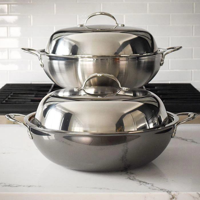 商品Hestan|ProBond® Forged 14" Professional Clad Stainless Steel Wok with Dome Lid,价格¥2121,第1张图片详细描述