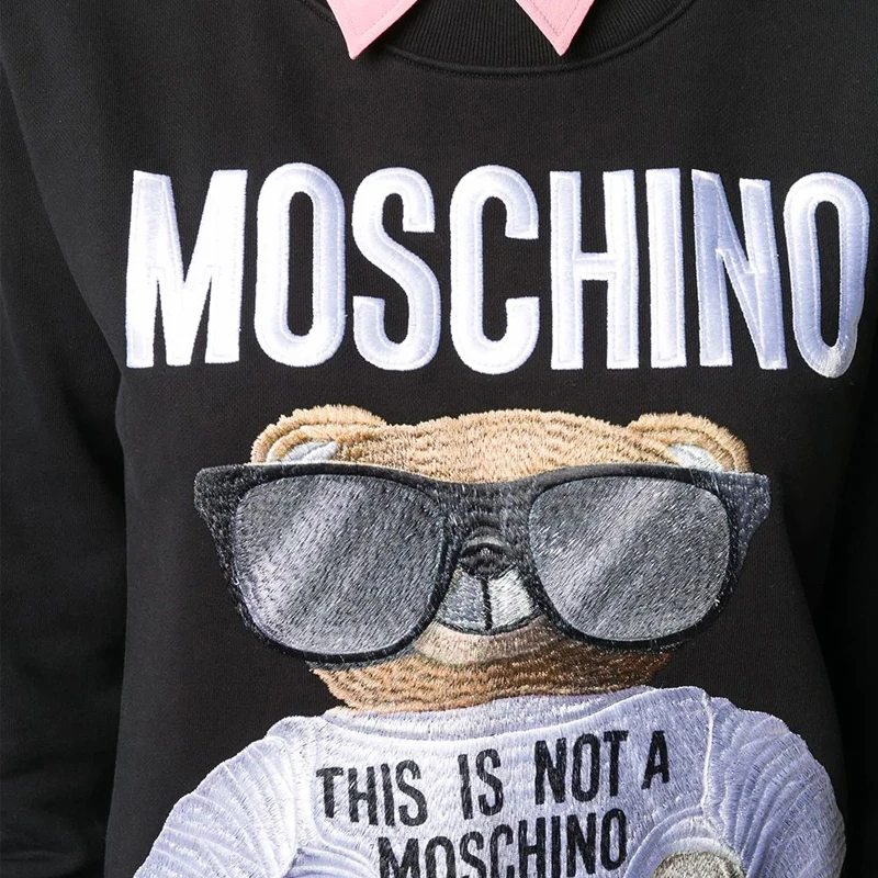 MOSCHINO 黑色女士卫衣/帽衫 EV1708-5527-1555 商品