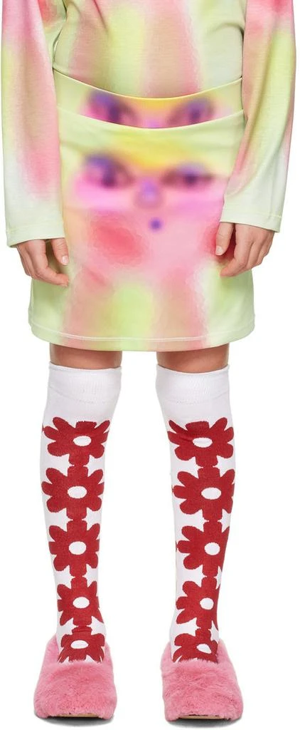商品CHOPOVA LOWENA|SSENSE Exclusive Kids Green Spray Paint Alien Skort,价格¥675,第1张图片