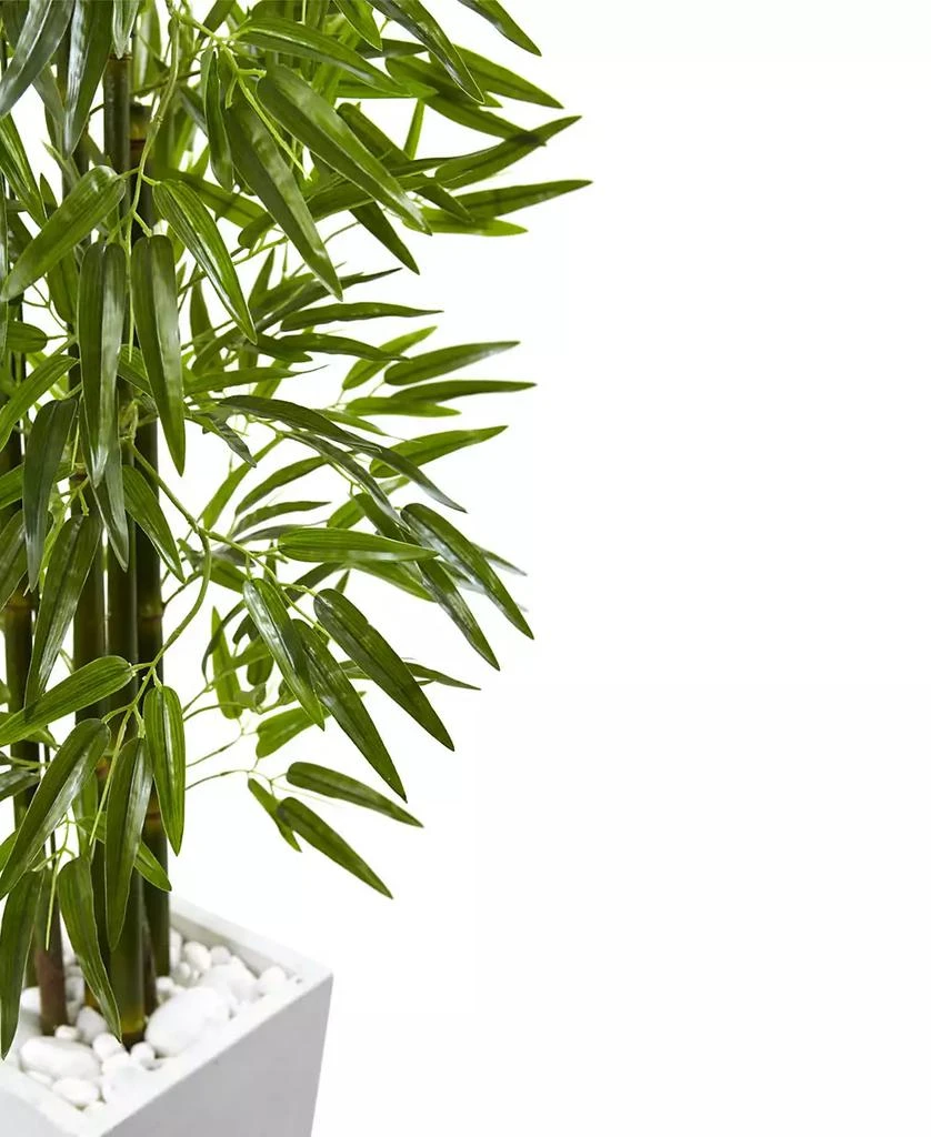 5' Bamboo UV-Resistant Indoor/Outdoor Artificial Tree with White Planter 商品